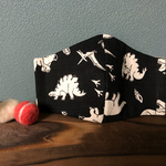 恐竜好き！　子ども用立体マスク(小学生向け) キッズ　男の子　かっこいい　コットンマスク　幼稚園　保育園　　ダイナソー　恐竜柄