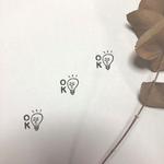 感謝セール！電球のOKはんこ