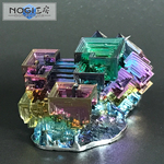 ビスマス結晶 No.136 キューブケース付き [鉱物標本]