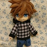 ゆったりパーカー(チェック) オビツ11服 ねんどろいどどーる服