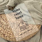 《クリア/home sweet home》家族のお名前入り クリアポスター