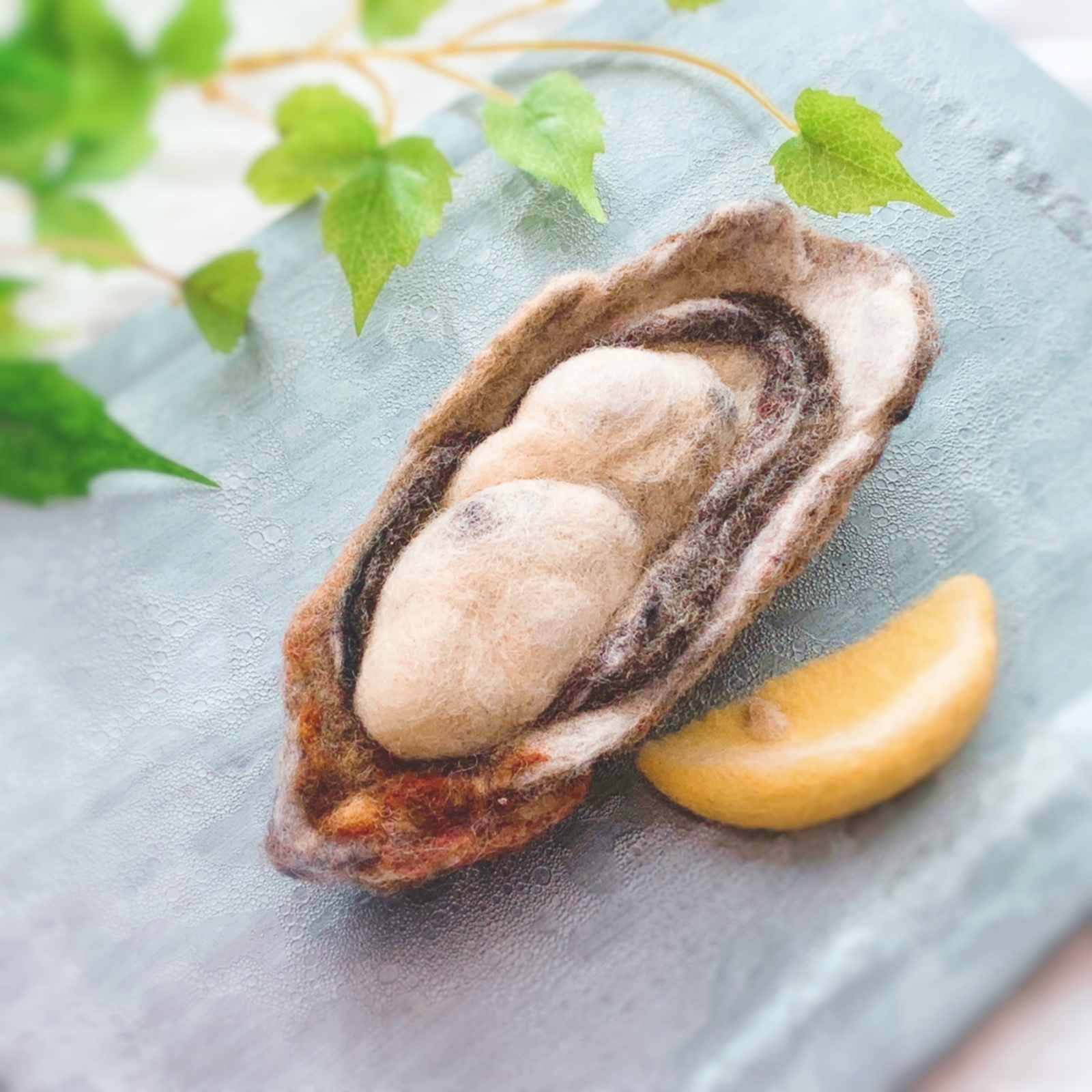 羊毛フェルト いつでも旬 牡蠣好きのあなたへ殻付き生牡蠣 - Espoir