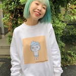 ユニセックス👫富士山チク美ちゃん！いい厚さトレーナー