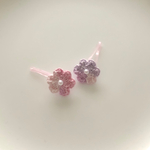限定★送料無料★ 小さなお花モチーフの髪ゴム2個★ベビー用