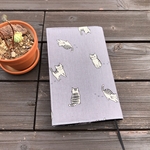 新書コミック用ブックカバー★猫がいる♪⭐︎グレー