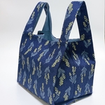 畳めるエコバッグ🛍ミモザネイビー