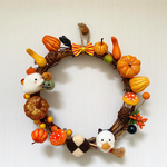 【再販】羊毛フェルト☆ハロウィンリース🎃