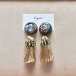 大ぶり botanical tassel / ドライフラワー ボタニカル タッセル ピアス/イヤリング