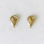 Matte Gold Drop Cabochons