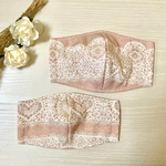 【SALE】100円割引中！秋冬新作　豪華刺繍レース　ブライダルマスク
