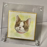 【先着5名さま限定お試し価格】ミニミニ色紙　うちの子　似顔絵