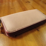 hisa0620様オーダー品 受注作成品 ピンクベージュ　レザーウォレット　長財布ＷＷ６－１０