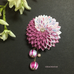 《赤紫系》お花と巻玉の髪飾り★つまみ細工☆着物☆浴衣☆七五三☆成人式☆卒業式