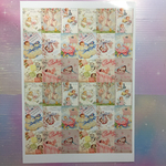 フリーカットシール  ♡光沢紙 レトロBaby柄  第一弾☆  1シート♡   