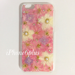 ぎゅっと詰め込んだ押し花iPhoneケース 