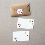 紅葉と木の実のメッセージカード