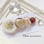 flower〜bijou べっ甲ロングバレッタ 
