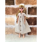 リカちゃん服　前開きワンピース