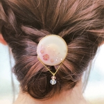 桜　サクラ　ヘアカフ　ゆれる　ヘアアクセサリー　春　ポニーフック　ピンク　和装　着物　入学式　③