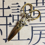 ハサミのバレッタ　ゴールド