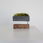 moss-vase m black