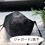 新作♪秋冬に❣️立体マスク☆ジャガード☆黒