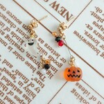 ☆SALE☆★再再販★ハロウィンピアス★Happy Halloween★①