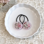 ♡2個set♡リバティ♡キラキラビーズのヘアゴムmini♡