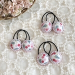 ♡2個set♡リバティ♡キラキラビーズヘアゴムmini♡