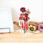 ♪miniature♪ドライフラワースワッグ【レッド】