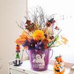 秋のアレンジ ハッピーハロウィン ウェルカムスペース 玄関 紅葉　ギフト