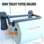 Iron toilet paper holder