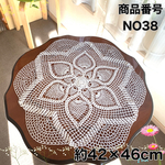 NO38 レース編み 約42×46cm