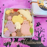 メルヘンチックな ハロウィンクッキー 四角缶