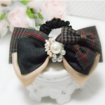 【送料無料】大人リボンシュシュ（ ヘアゴム）