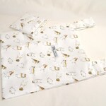 ＜もっと＊ことり＞ジュウシマツ柄レジ袋型エコバッグ　収納袋付き