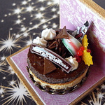 ミニチュア クリスマスケーキ15（クリスマス用ラッピング付）