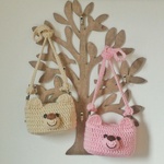 ＊追加購入＊ くまさんポシェット＊オーダー品★チャック付き peach