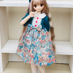 【1/6ドール汎用】メルヘンみあるワンピースset （りぼん）