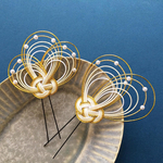 水引 髪飾り 金 和装 成人式 卒業式 浴衣