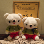 舌出しクマ 白 一つ