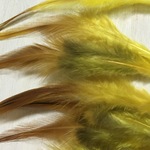 フェザー 羽 イエロー 10枚セット 10-15cm