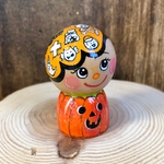 ハロウィンこけし★おれんじ
