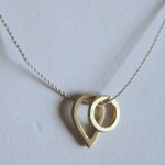 k18 丸＆しずく型 necklace　gray
