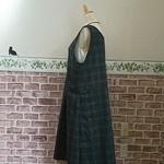 *ちびのまま様オーダー分*Ｖネックのジャンパースカート*ブラックウォッチ柄*