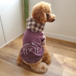 犬服  ラグランパーカー  S·M·Lサイズ