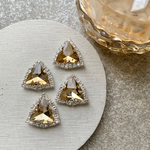 4pcs Handmade* 資材 B-675 triangle bijou