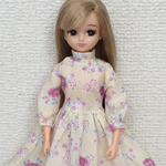 リカちゃん リバティプリントのワンピース