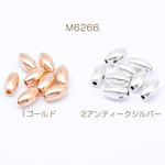 送料無料 80g  メタルビーズ ライス 4×7mm【80g(約236ヶ)】 M6266-1