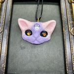 悪魔猫ネックレス